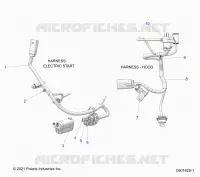 ELECTRICA, WIRE HARNESS, HOOD, ELEC. START