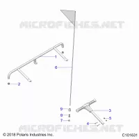 BODY, ACCESSORY PARACHOQUES, FLAG, AND PASS HANDLE