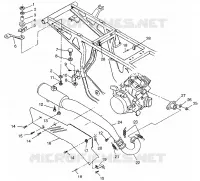 SISTEMA DE ESCAPE Sportsman 400L W97AC38C (4939673967A012)