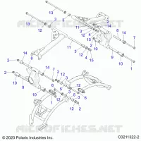 SUSPENSION TRASERA CONTROL ARM MOUNTING