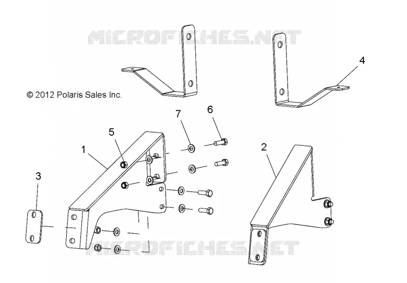 BASTIDOR, OPTIONS, BUMPER, BRACKET, REAR