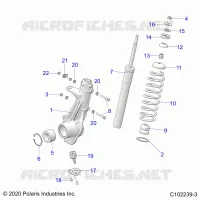 SUSPENSION, PUNTAL DELANTERO