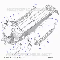 CHASSIS, PROTECCIÃ³N DEL EMBRAGUE, FOOTRESTS, AND RUNNINGBOARDS