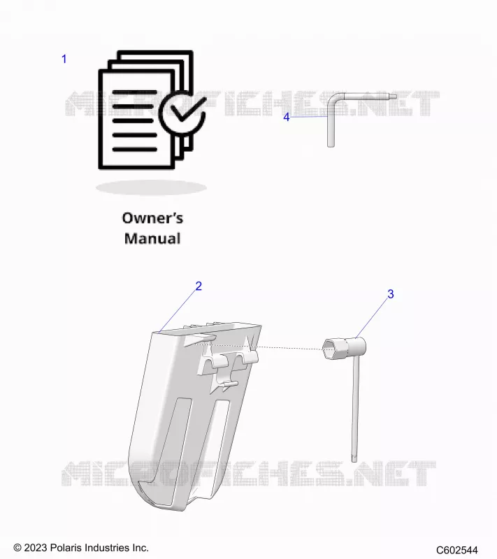REFERENCES, TOOLS, BELT HOLDER, AND EL MANUAL DEL PROPIETARIO