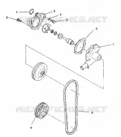BOMBA DE AGUA 440 / 0930760 and 440 SKS / 0930560 (4922932293030A)