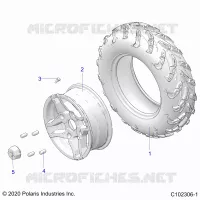 RUEDAS, FRONT TIRE