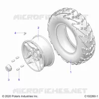 RUEDAS, FRONT TIRE