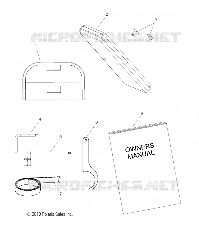 KIT DE HERRAMIENTA and EL MANUAL DEL PROPIETARIO
