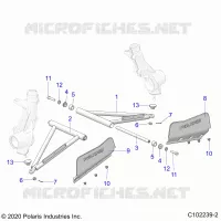 SUSPENSION, A-ARM AND PUNTAL MOUNTING
