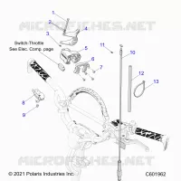 MOTOR, THROTTLE CONTROL ASM.