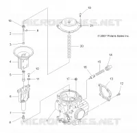 MOTOR, CARBURADOR UPPER