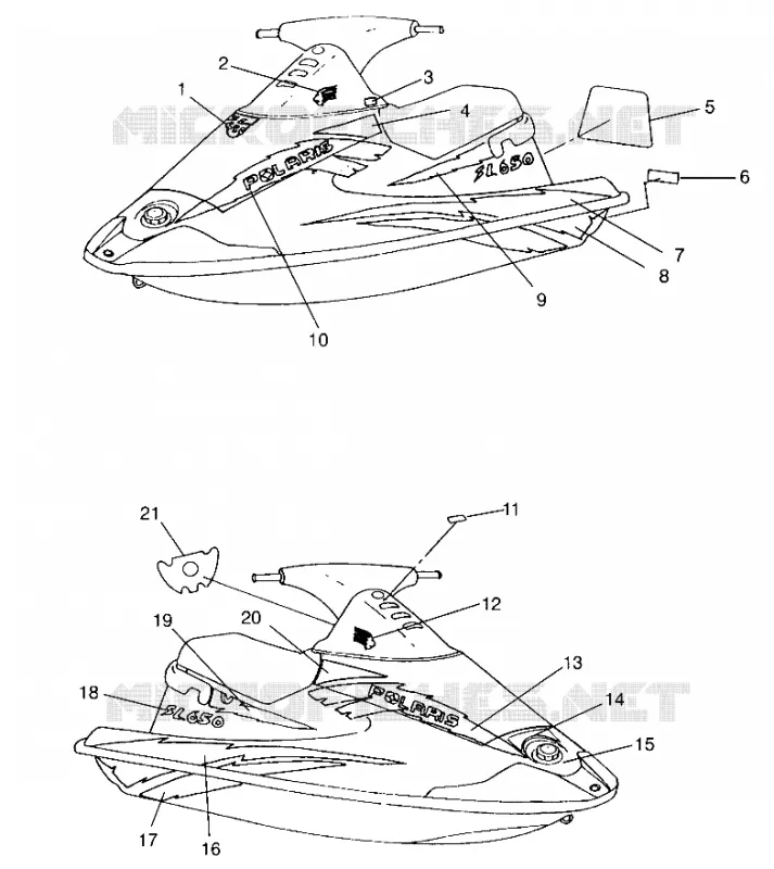ETIQUETAS SL 650 B954058 (4930483048A007)
