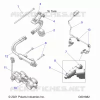 SISTEMA DE COMBUSTIBLE, RAIL, LINES AND THROTTLE BODY