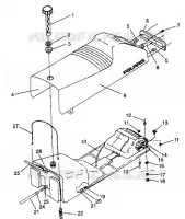 ASIENTO Y tanque de gas ASAMBLEA XLT 0940767, XLT SP 0940667   XLT SKS 0940567 (4925022502003A)