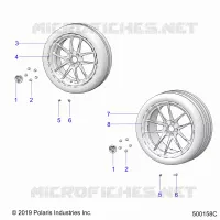 RUEDAS, FRONT AND REAR (R MODELS)