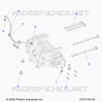 TREN, GEARCASE, REAR, MOUNTING