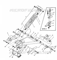 SWING ARM WELDMENT   SHOCK TRASERO ASSEMBLY (4913511351021A)