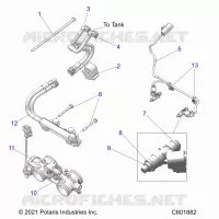 SISTEMA DE COMBUSTIBLE, RAIL, LINES AND THROTTLE BODY