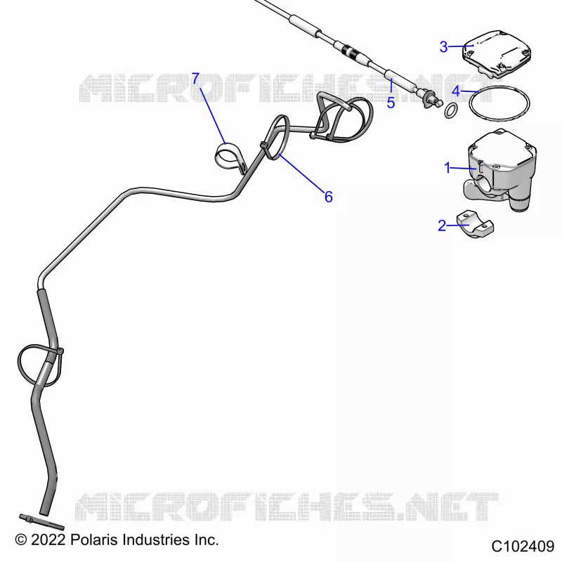 GOBIERNO, CONTROLS, THROTTLE ASM. AND CABLE