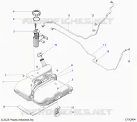 SISTEMA DE COMBUSTIBLE, FUEL TANK ASM.