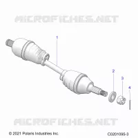 DRIVE TRAIN, HALF EJE TRASERO