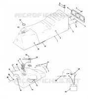 ASIENTO/TANQUE DE GAS ASSEMBLY 500 Classic (4921252125007A)