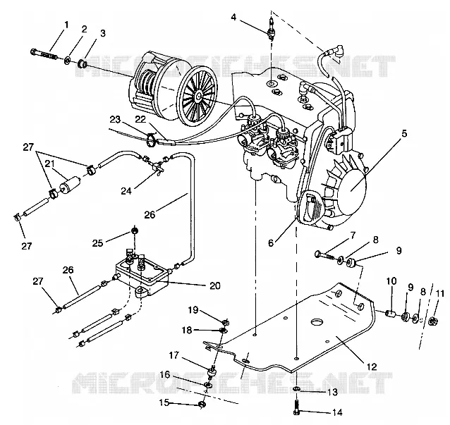 MONTAJE DEL MOTOR SUPER SPORT 0940743 (4927742774024A)