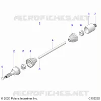 TREN, DRIVE SHAFT, MIDDLE