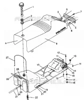 ASIENTO Y tanque de gas ASAMBLEA XLT 0940767, XLT SP 0940667   XLT SKS 0940567 (4925022502003A)