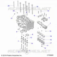 ENGINE, CULATA AND VALVES