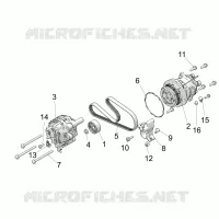 ENGINE, ALTERNADOR AND COMPRESSOR