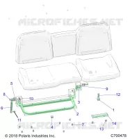 ASIENTO ASM. REAR FRAME