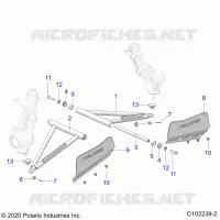 SUSPENSION, A-ARM AND PUNTAL MOUNTING