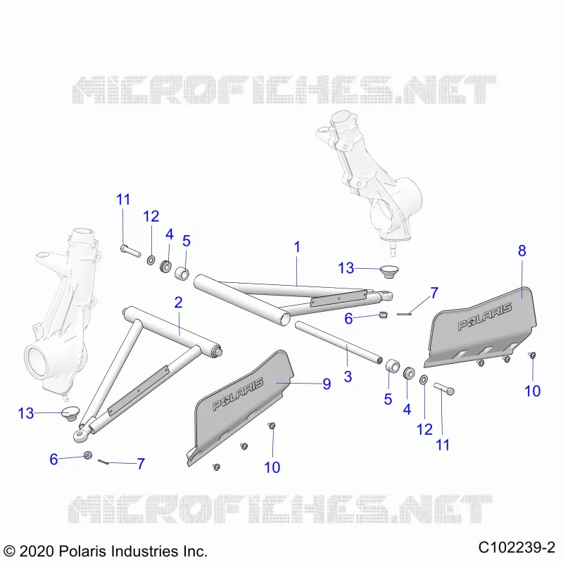 SUSPENSION, A-ARM AND PUNTAL MOUNTING