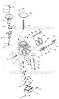 CARBURADOR MAGNUM 4X4 W97AC42A, SWEDISH MAGNUM 4X4 S97AC42E AND NORWEGIAN M (4940834083D007)