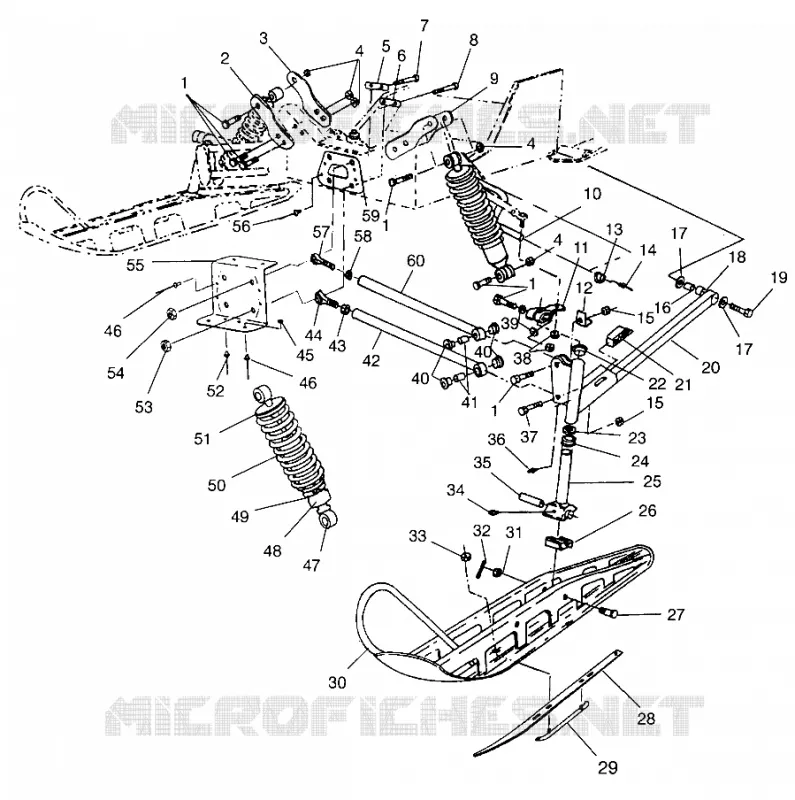 SUSPENSIÓN DELANTERA AND ESQUÍ XLT TOURING 0963357 AND EUROPEAN XLT TOURING E9633 (4931923192B002)