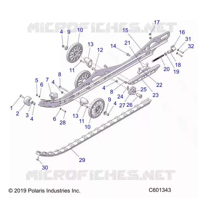 SUSPENSION, RAIL BEAM, LH/RH