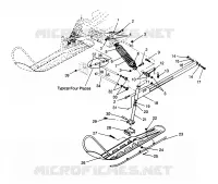 SUSPENSIÓN DELANTERA AND ESQUÍ LITE GT 0963133 AND EUROPEAN LITE GT E963133 (4933083308B001)