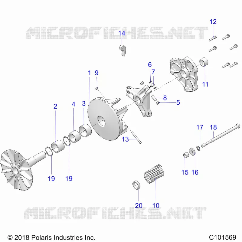 TREN, PRIMARY CLUTCH
