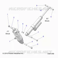 SUSPENSION, MONTAJE DE DESCARGA, REAR SUSP.