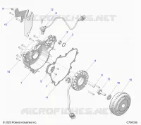 ENGINE, STATOR AND FLYRUEDA