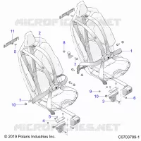 ASIENTO BELT MOUNTING, FRONT, 6 POINT
