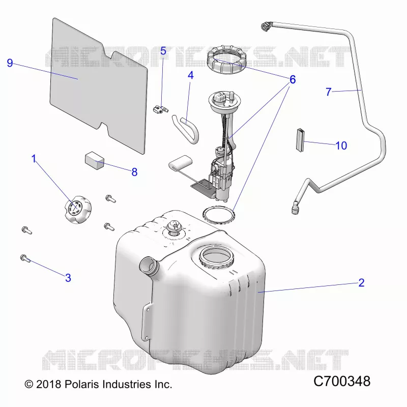 SISTEMA DE COMBUSTIBLE, FUEL TANK ASM.