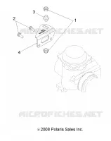 MOTOR, CARBURADOR BRACKET