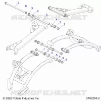 SUSPENSION TRASERA CONTROL ARM, MOUNTING