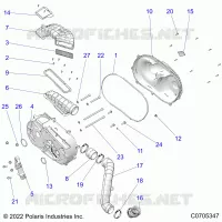 TREN, CLUTCH COVER AND DUCTING