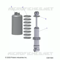SUSPENSION, CHOQUE FRONTAL TRACK