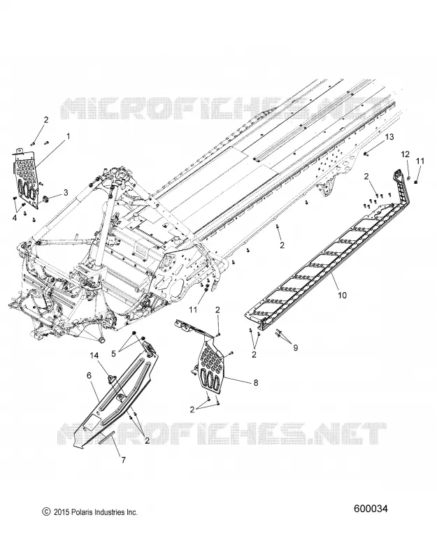 CHASSIS, PROTECCIÃN DEL EMBRAGUE AND FOOTRESTS