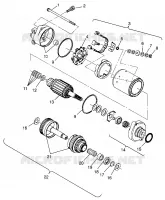 MOTOR DE ARRANQUE HURRICANE B964466 and  Intl. HURRICANE I964466 (4935733573C007)