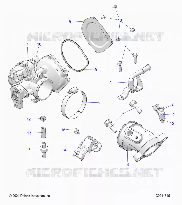 ENGINE, CUERPO DE MARIPOSA AND FUEL RAIL